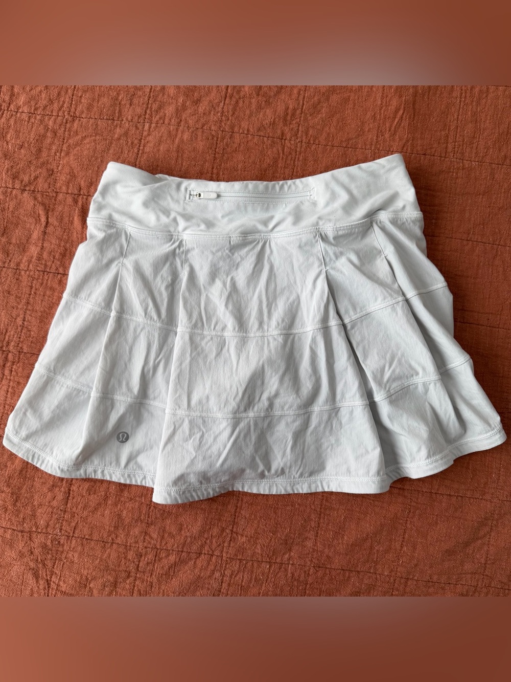 Lululemon Pace Rival Skirt (Tall) *4-way Stretch 15" White 4 Tennis Skort W8A85T - Picture 7 of 10